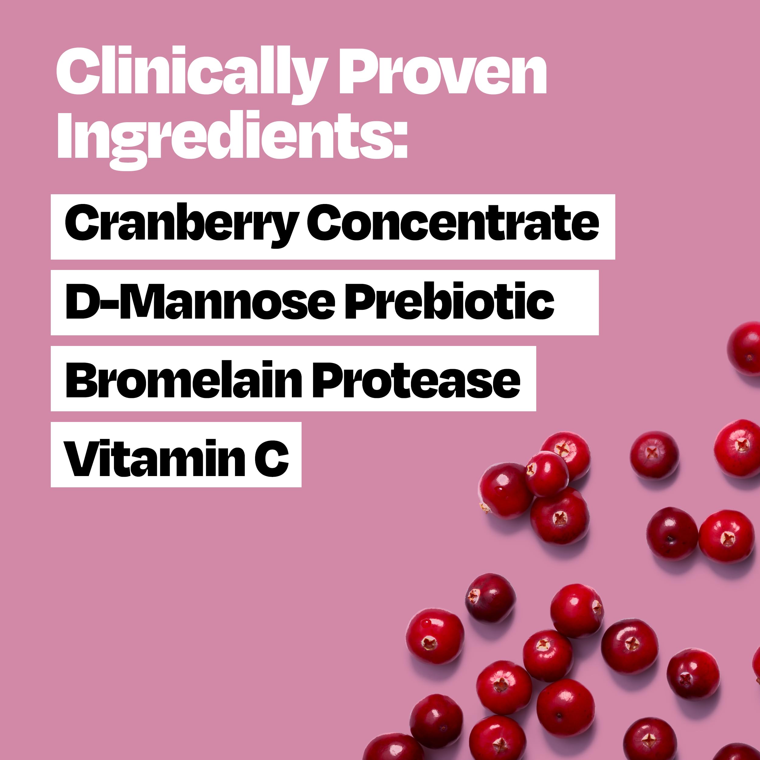 Cystex UTI Support & Urinary Health Supplement - Sugar-Free Cranberry Prebiotic with D-Mannose, Vitamin C, & Bromelain for UTI Protection & Maintenance - Liquid Formula for Men & Women - 7.6 oz