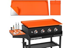 TAOMAND 36" Blackstone Silicone Griddle Cover and 16" Blackstone Griddle Accessories | Comprehensive Protection | Thick & Durable | Reusable & Premium Food-Grade Silicone Grill Mat | from Dirt & Rust