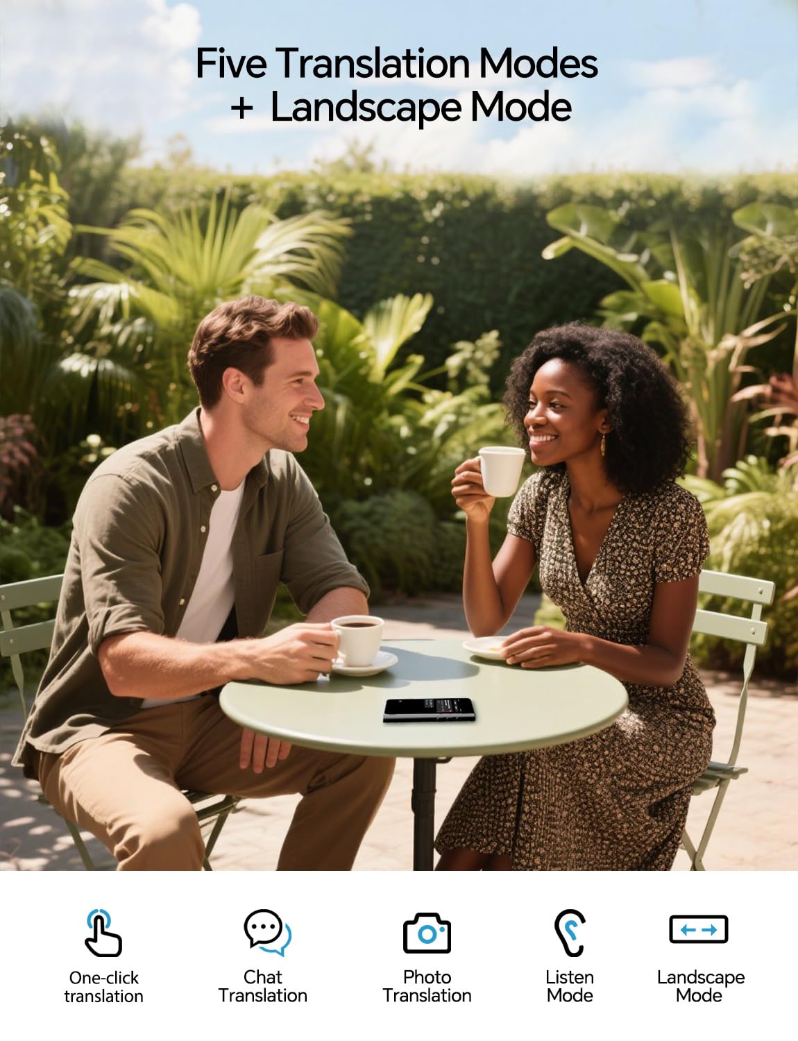 Timekettle Fluentalk New T1 Translator Device Supports 40 Languages, 31+ Offline Language Pairs, Photo Translation, No WiFi Needed, 2-Year Global Data, 4