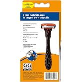 BIC Comfort 3 Mens 3-Blade Refillable Razors, 1 Handle &amp; 12 Cartridges | Smooth Shave Kit for Dorm and Daily Grooming, College Dorm Room Essential, Shower Caddy and Toiletry Bag Ready