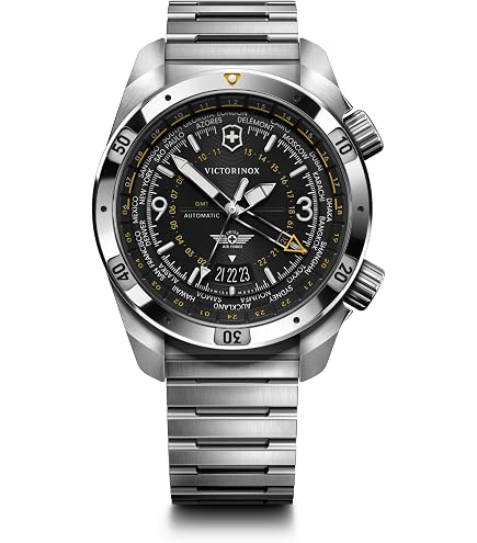 Amazon.com: Victorinox Dive Pro Automatic Black Dial Yellow Rubber