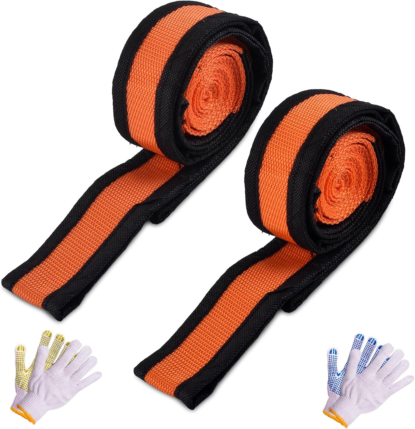 Moving Straps,2-Person Moving Straps Lifting to Lift Heavy Objects Easily, Furniture Moving Straps Necessary for Move House,Can Carry Up to 400Ib(2 Count)