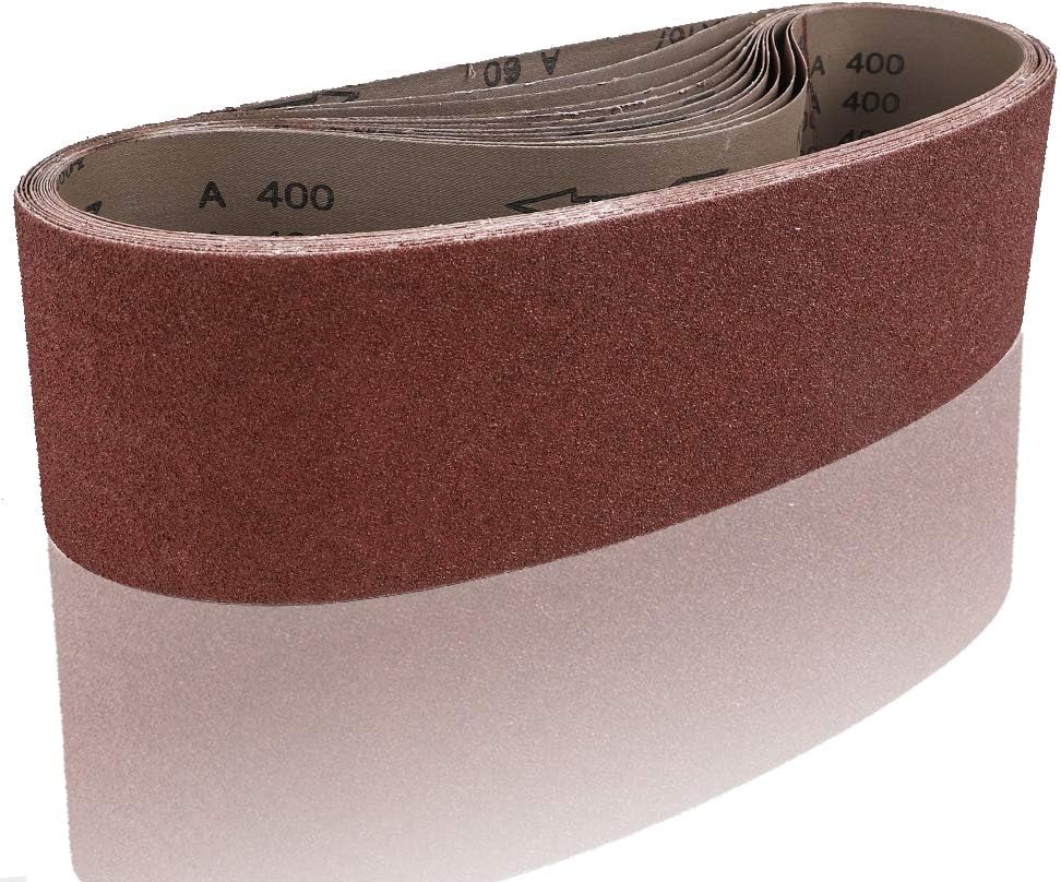 Coceca, 12pcs 4x36 Inches (100x915mm) Sanding Belts (2 Each of 60 80 120 180 240 400 Grits) for Belt Sander - - 