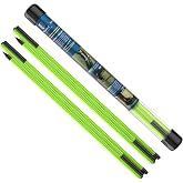 MoKo Golf Alignment Stick, 2 Set Golf Alignment Rods, 48" Collapsible Alignment Stick Golf Training Aid for Aiming, Putting, Posture Corrector, Golf Practice Sticks with Clear Tube Case