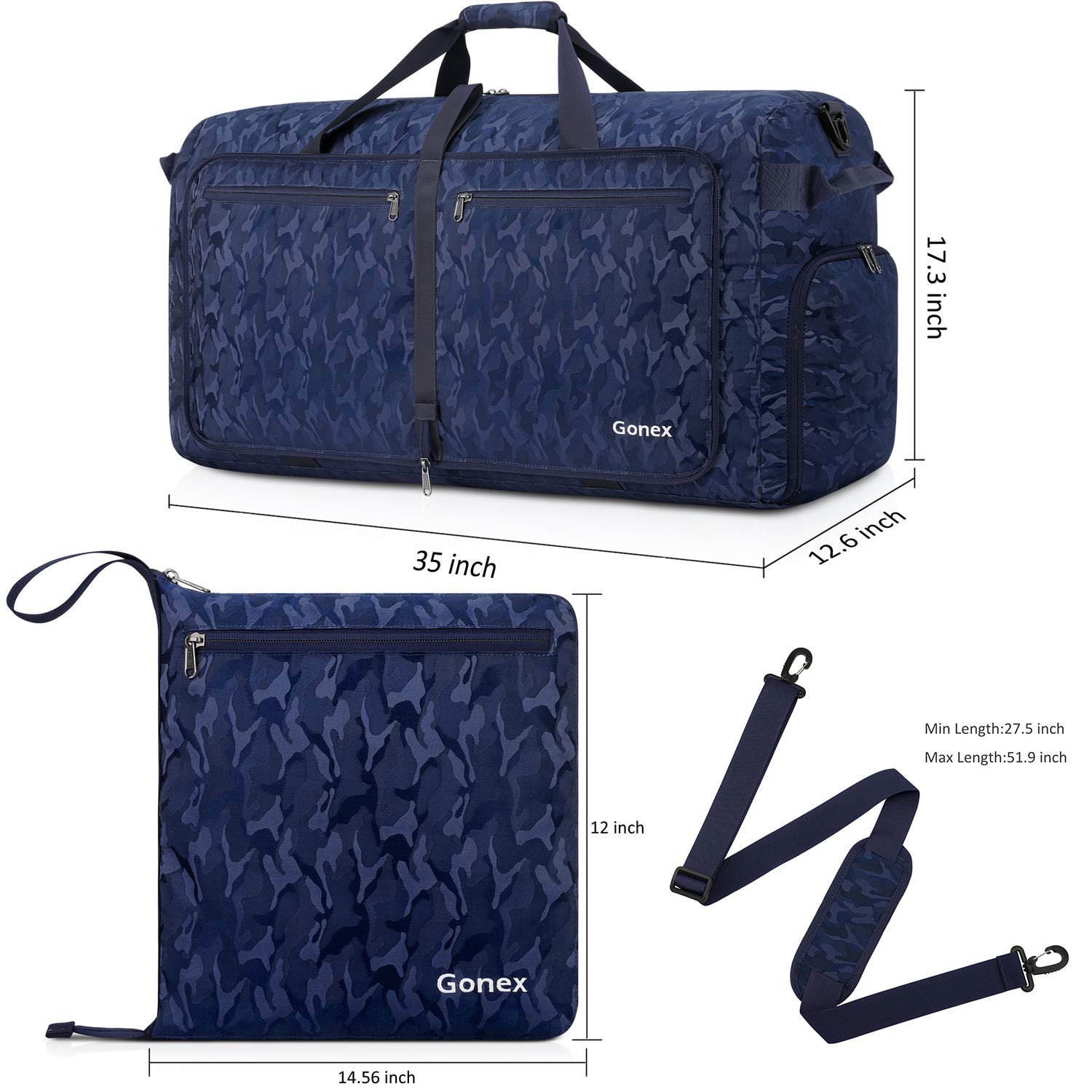 gonex 150l travel duffel bag