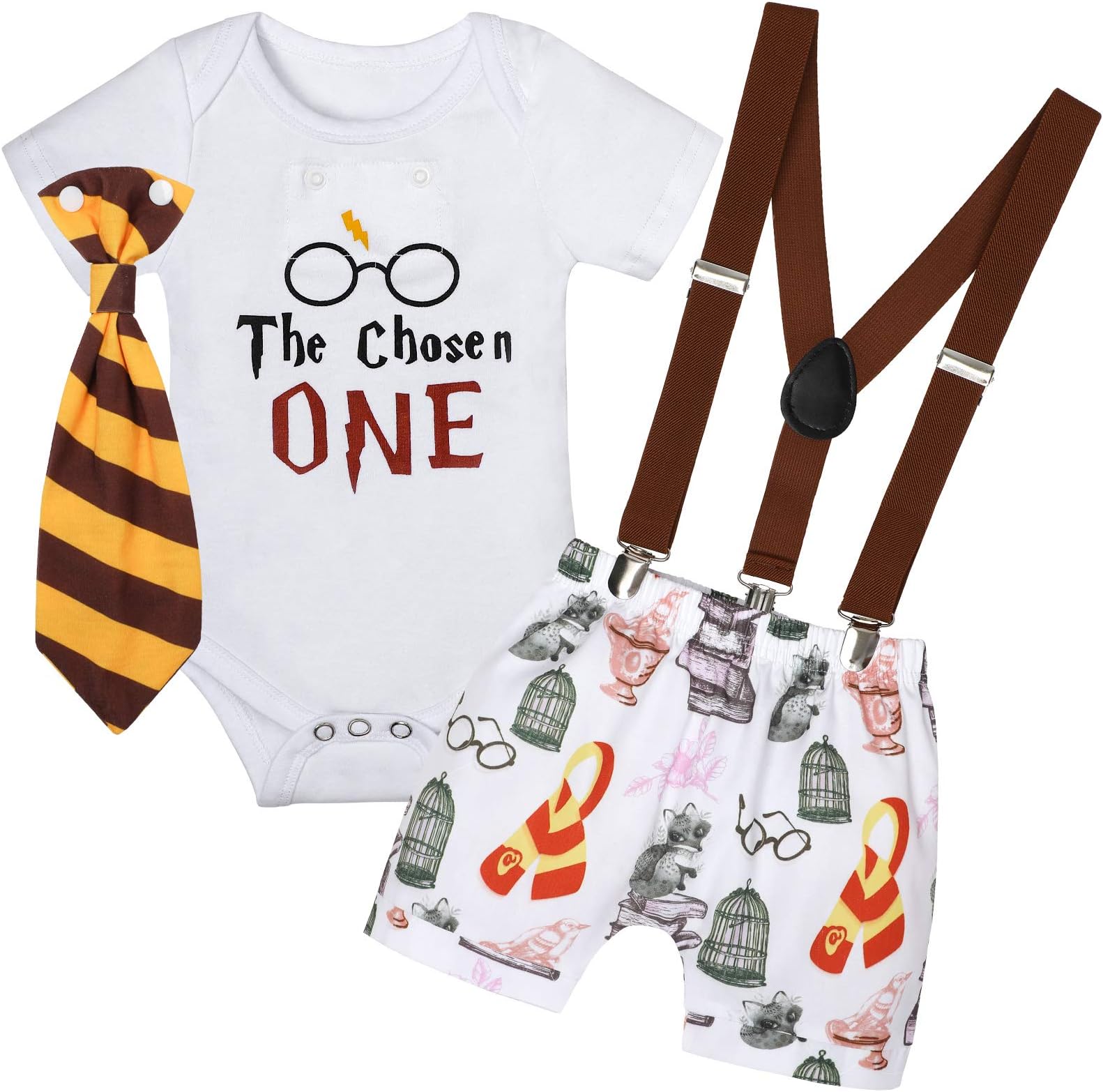 Baby Boy First Birthday Outfit Mr Onederful Bowtie Romper + Shorts Bodysuit Cake Smash Outfits