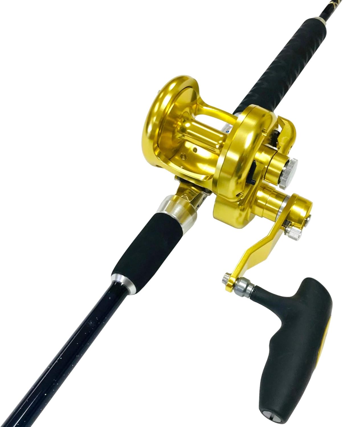 EatMyTackle Amberjack King Saltwater Jigging Rod and Reel Combo