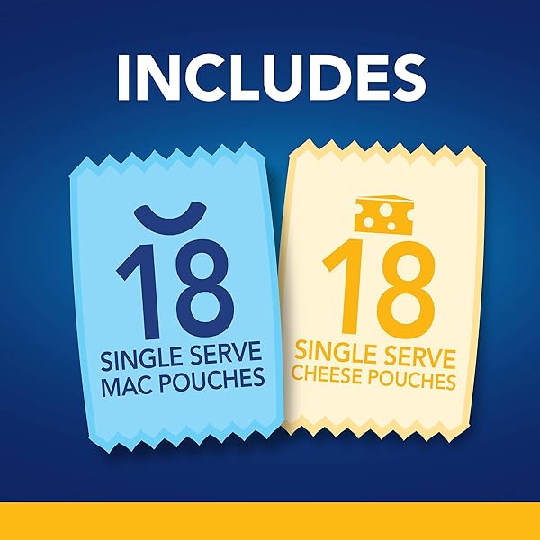 KRAFT EASY MAC ORIGINAL FLAVOR MACARONI AND CHEESE MEAL (18 POUCHES)