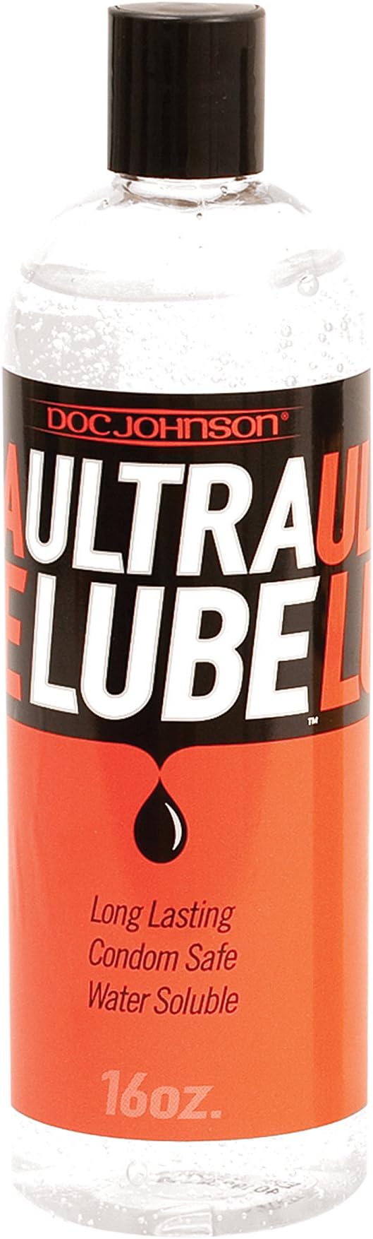 Doc Johnson Ultra Lube Water Based Personal Lubricant Extra-thick Long Lasting Condom-safe : Size 16 Oz