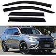 AceRide Window Visors for 2011-2023 Mitsubishi Outlander Sport/ASX，Rain Guards Sun Shields Window Deflector，Tape-On Style，4PCS
