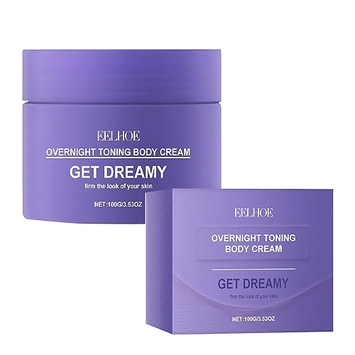 CSFDXD Get Dreamy Overnight Toning Whip – Radiant Skin Tightening & Firming Cream for Body, Butt & Belly Anti-Cellulite, Loose Skin & Wrinkle Reduction Hydrating Night Cream for Youthful