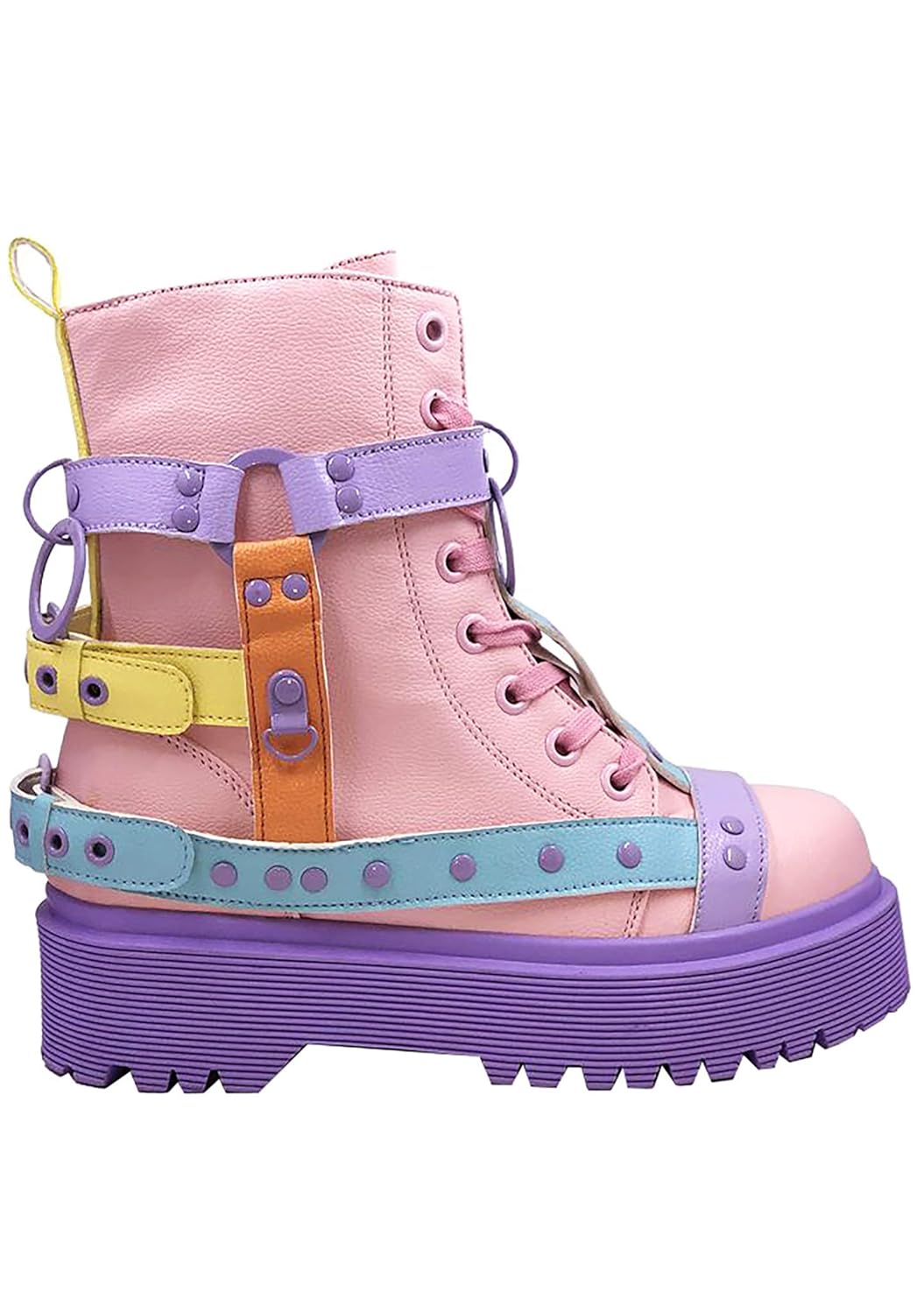 pastel platform boots