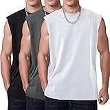 SnowElve 3 Pack Mens Workout Tank Tops Sleeveless