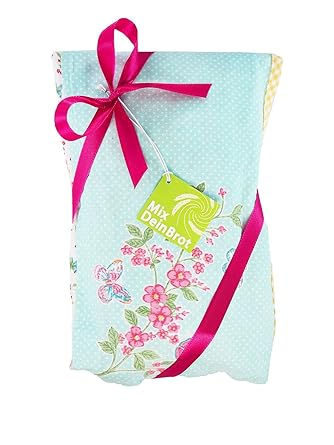 Geschenkset, Küchenschürze mit Bio-Brotbackmischung | enthält Dinkelmehl, Gerstenmehl, Einkornmehl | Geschenk für Frauen