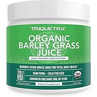 Organic Barley Grass Juice Powder - Grown in Volcanic Soil of Utah - Raw & BioActive Form, Cold-Pressed then CO2 Dried – Glut