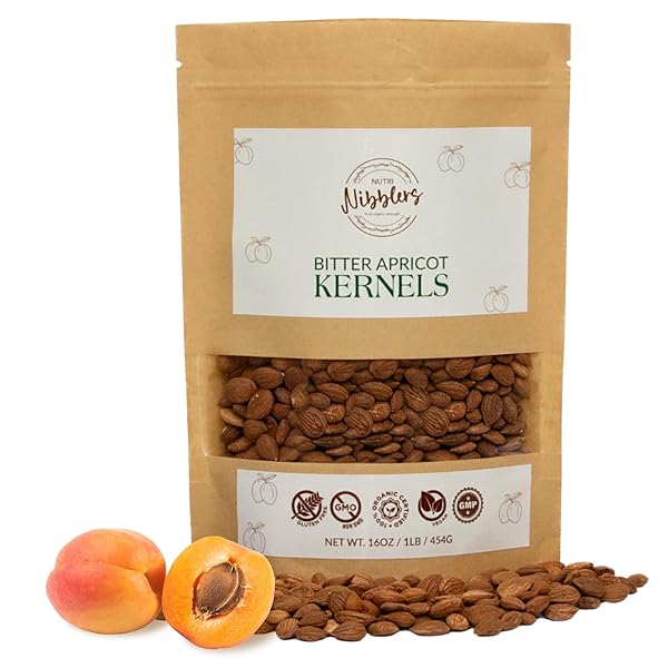 NUTRI NIBBLERS CERTIFIED ORGANIC BITTER APRICOT SEEDS 1LB...