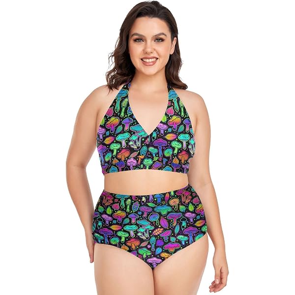 Amazon.com: JHKKU Plus Size Swimsuits Paint Splatter Print for
