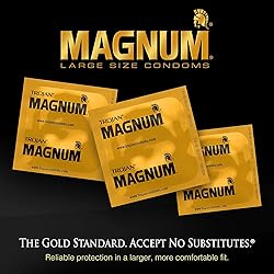 Trojan Magnum XL Size Lubricated Latex Condoms - 12
