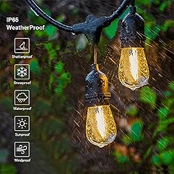 Svater Outdoor Led String Lights 50FT, Patio Lights