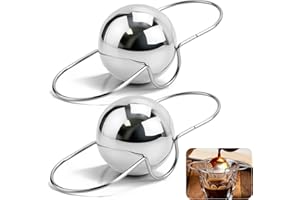 BRIKINTE Upgrade 2 Pack Espresso Frozen Ball for Espresso Coffee, Stainless Steel Espresso Chilling Ball Espresso Cooler Espresso Machine Accessories