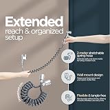 Aqua Earth Stainless Steel Bidet Sprayer Handheld Shattaf Toilet Spray Diaper view 3