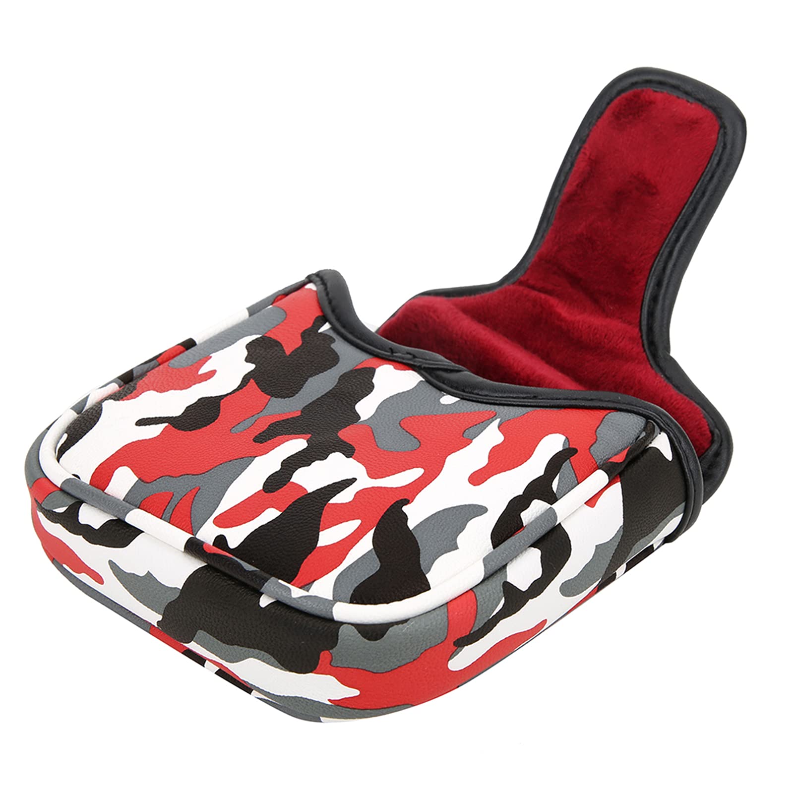 Yctze Camouflage Square Putter Cover, Waterproof PU Club Head Cover with Magnetic Closure, Ideal Accessory for Half Mallet Odyssey, Blade Spider