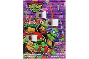 Teenage Mutant Ninja Turtles Chocolate Filled Christmas Advent Calendar Holiday Countdown (1ct)