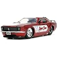 Big Time Muscle 1:24 1970 Ford Mustang Boss 429 Die-cast Car Candy Red, Toys for Kids and Adults