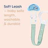 MAM Clip 2 Pack Soother Clips Fit All MAM Soothers Pink Strap view 4