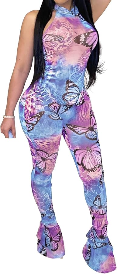 bell bottom jumpsuit amazon