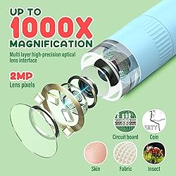 IMICHI Microscope for Kids 50X-1000X - 2 inch IPS