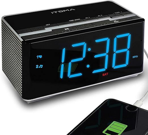 alarm clock radio bluetooth speaker