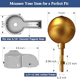 NQ Flag Pole Repair Parts Kit with 50 ft Nylon Rope and Accessories view 3