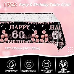 41Pcs 60th Birthday Decorations for Women, Vintage