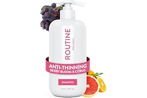 Routine Wellness Strengthening & Volumizing Shampoo for Thinning Hair - Promotes Full, Voluminous, Healthy Hair - 14 oz Berry