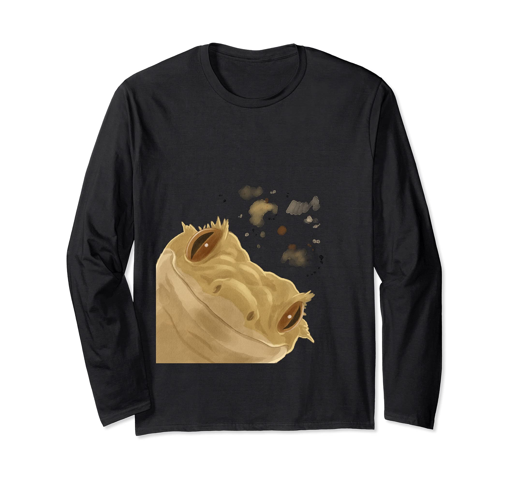 Funny Curious Reptile Crested Gecko Long Sleeve T-Shirt