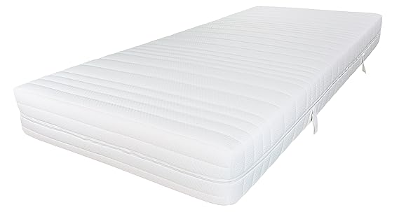 AM Qualitätsmatratzen Orthopädische 7-Zonen Taschenfederkernmatratze 90x200 cm - H4 Matratze - Made in Germany