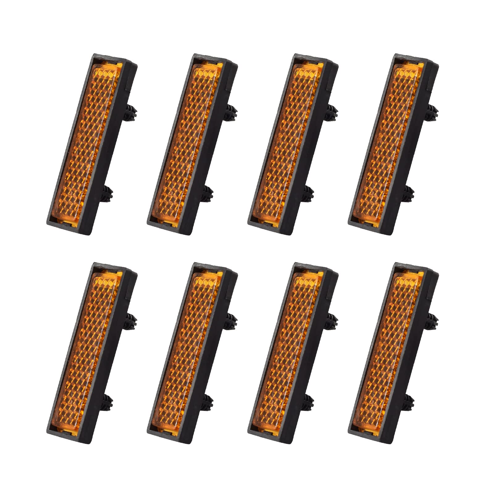 Helweet Bicycle Pedal Reflectors, 8 Pcs Cycling Reflective Bike Accessories, Fits Standard Bicycle Pedals, Mountain Bikes, Safety Night Cycling