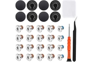 ZHUROUPU 31 Pcs Bottom Base Rubber Case Foot and Screws Set Replacement Compatible for MacBook Pro 13" 15'' A1425 A1502 A1398