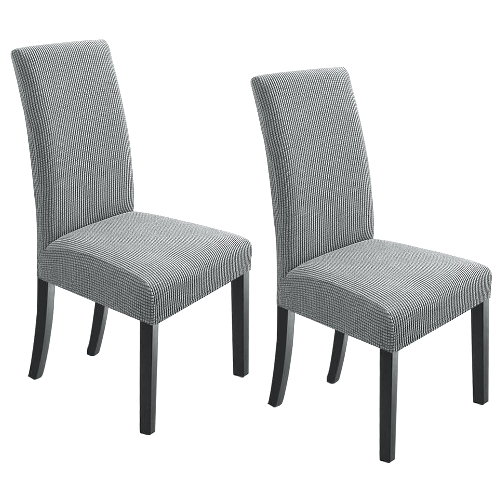 Photo 1 of NORTHERN BROTHERS Dining Room Chair Covers Set of 2,Removable Washable Chair Covers for Dining Chairs,Stretch Parson Chair Slipcover(Light Grey)