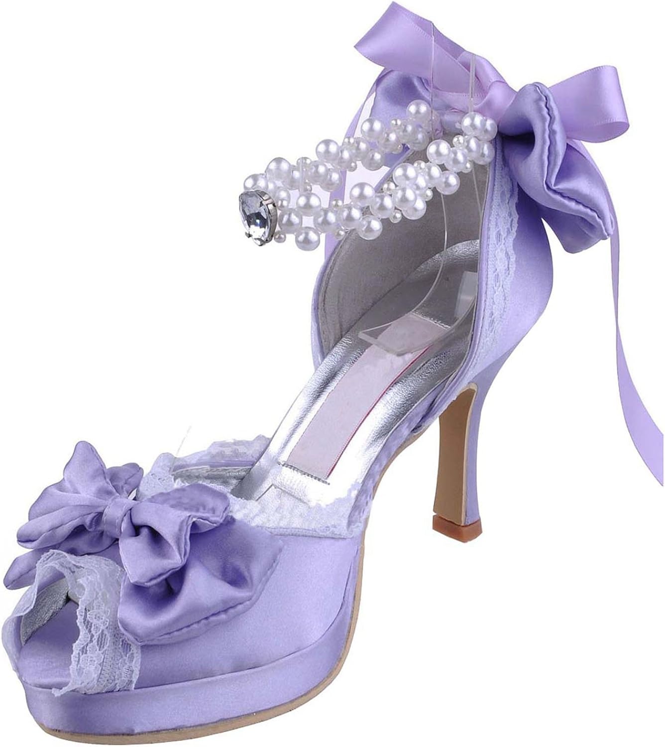 lavender satin shoes