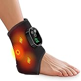 Cordless Neuropathy Foot Massager, Ankle Massager for Pain Relief, Ankle Heating Pad Plantar Fasciitis Relief, Black