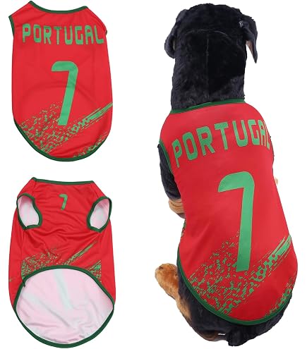 Petitebella Hundeshirt ‚Soccer Goal‘ Für Kleine Rassen – Weich, Atmungsaktiv, Größe XXXL