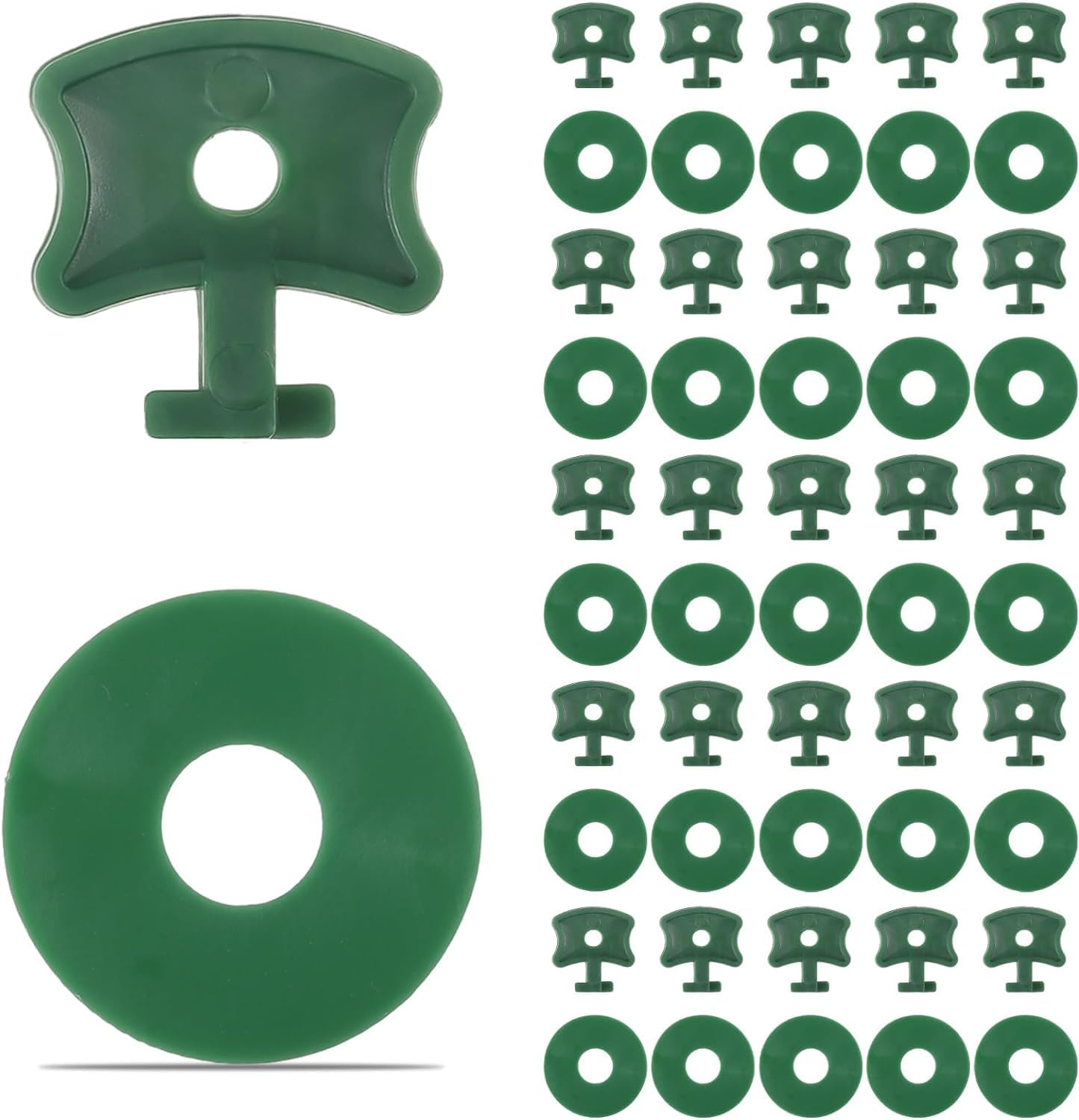 Greenhouse Twist Clips with Extender Corner Clips and Washers - Securing Insulation Bubble Netting & Shading (50)