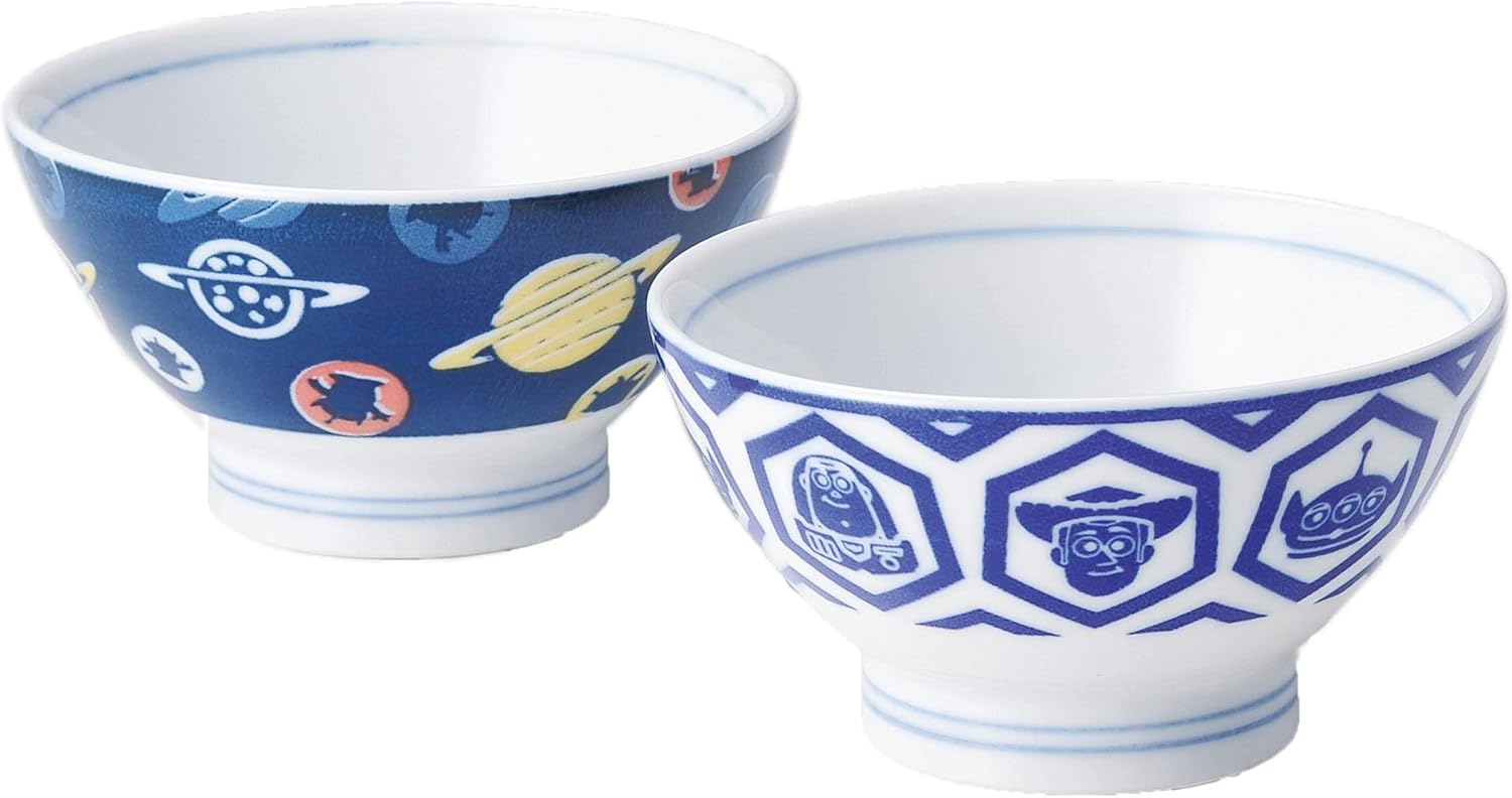 Amazon Co Jp Sango Ceramic Pair Rice Bowl Pixar Wa Pattern Disney Pixar 3274 11 Home Kitchen