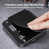 Maestri House Rechargeable Mini Espresso Scale with Timer 2kg/0.1g Black view 6