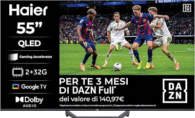 Smart TV 55" QLED 4K UHD, S81 Series, Google TV, Gaming 120Hz