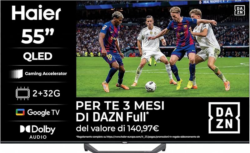 Smart TV 55" QLED 4K UHD, S81 Series, Google TV, Gaming 120Hz