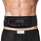 DiaBelt Insulin Pump Belt with Mesh Pouch for Easy Viewing Operation, Diabetic T1D Medical Holder Accessories Waist Band with Slits for Tubing Epipen Men Women Adult Black