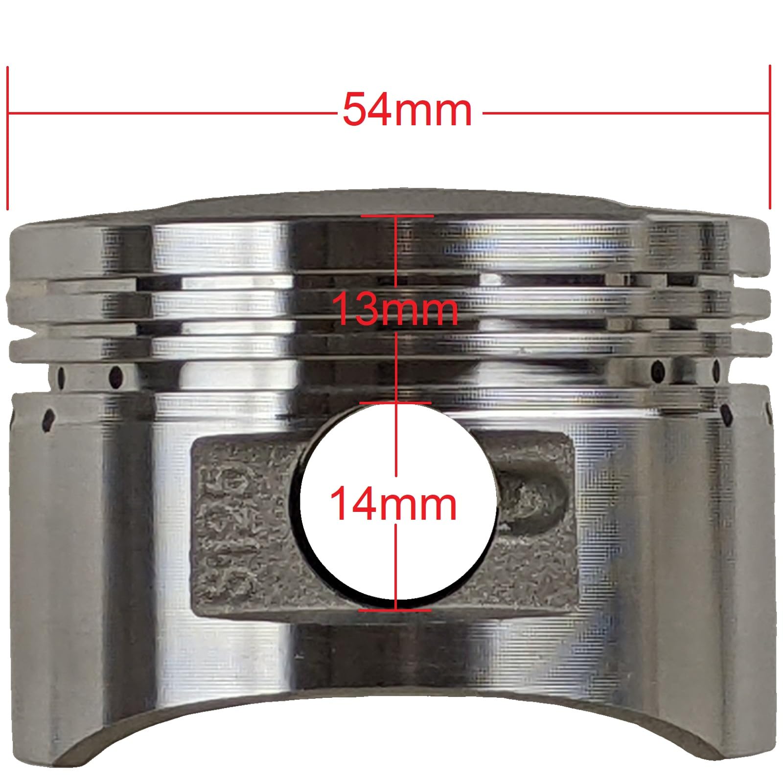 RedCcap 54mm Bore Piston & Ring Set with Head